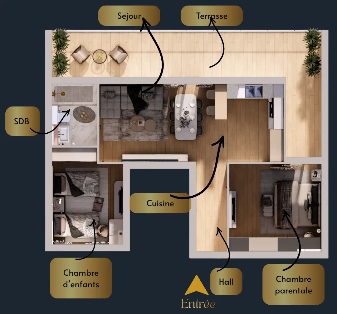 Plan Appartement F3